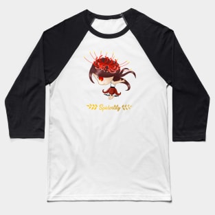 Spider Lily Flower Girl Baseball T-Shirt